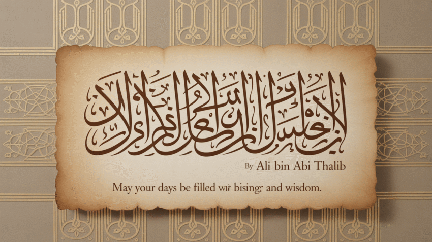 Inspirational quotes of Ali Bin Abi Thalib