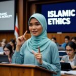 Portrait of Siti Nur Aisyah, an Islamic ethics consultant and author.