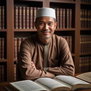 Portrait of Ustadz Muhammad Fadli Al-Hakim, Islamic scholar and expert in akhlak.