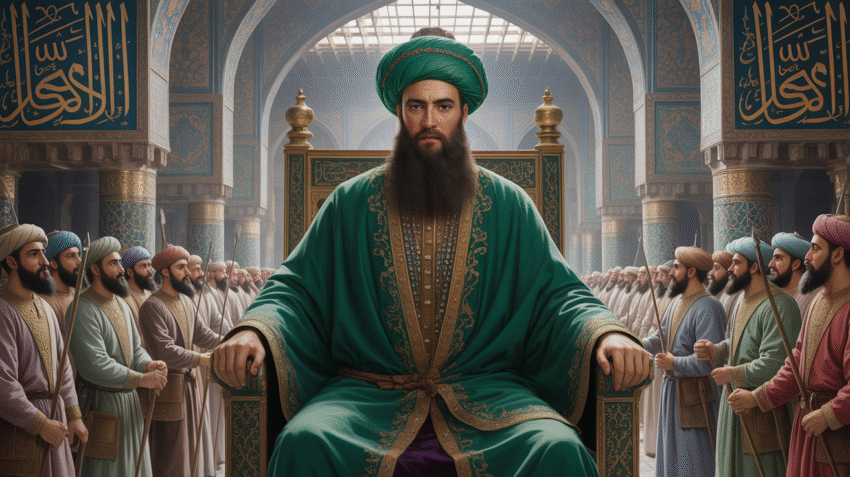Potret ilustrasi Khalifah Abu al-Abbas as-Saffah, pendiri Dinasti Abbasiyah