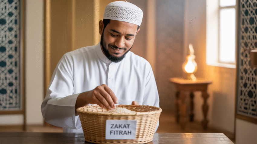Ilustrasi niat zakat fitrah diri sendiri