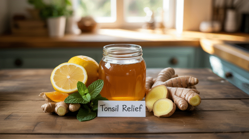Obat herbal amandel alami untuk radang tenggorokan