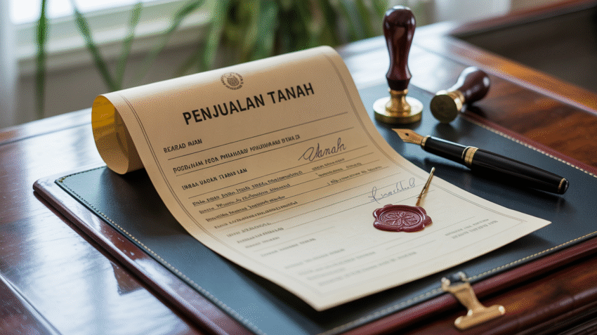 Contoh kwitansi jual beli tanah yang sah dengan cap dan tanda tangan