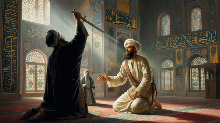Ilustrasi sejarah wafatnya Ali bin Abi Thalib