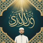 Ilustrasi kejujuran dalam Islam dengan tulisan Arab dan simbol kejujuran