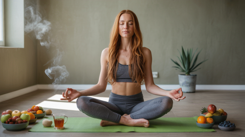 Ilustrasi keseimbangan antara tubuh dan jiwa