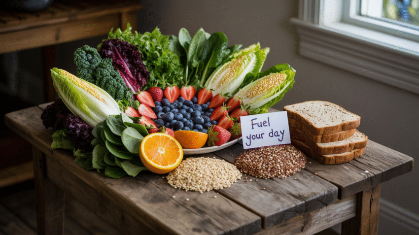 Makanan berserat tinggi seperti sayuran, buah, dan biji-bijian
