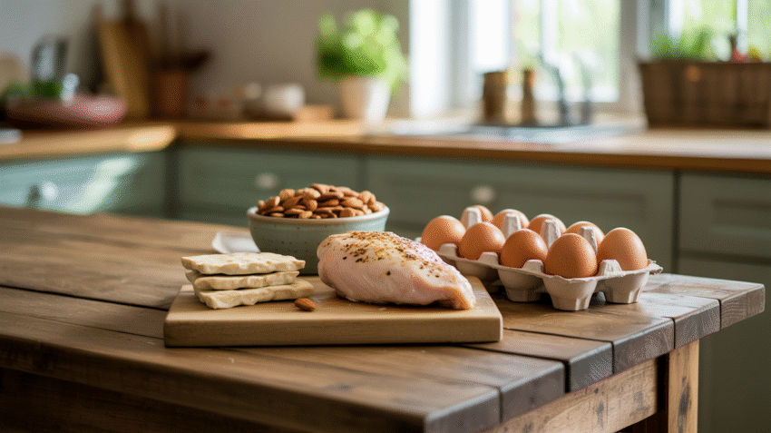 Makanan sehat dengan protein tinggi