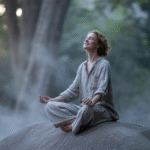 Ilustrasi seseorang yang tenang setelah mengatasi kecemasan berlebihan