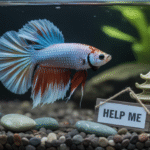 Ikan cupang stres di akuarium