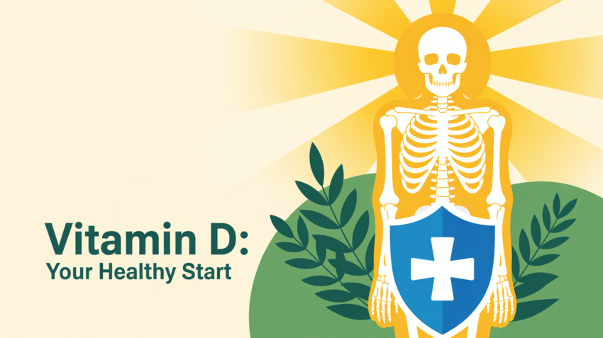 Ilustrasi manfaat vitamin D untuk kesehatan tulang dan imunitas