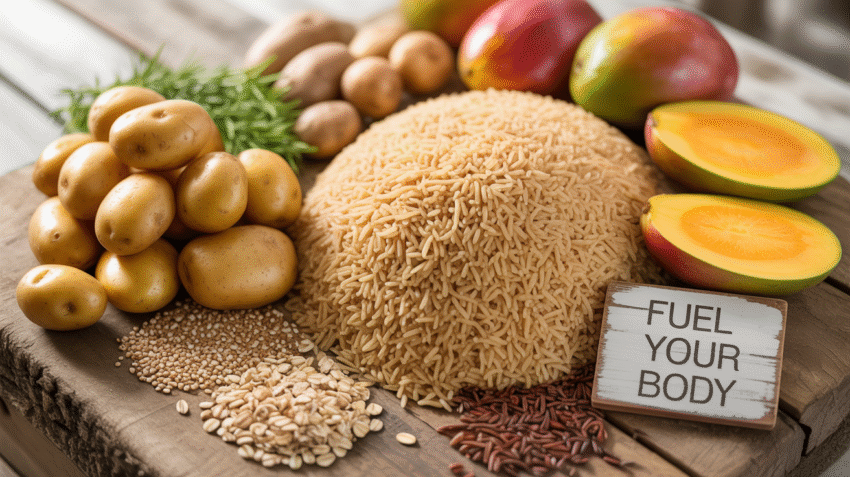 Ilustrasi makanan sehat yang mengandung karbohidrat