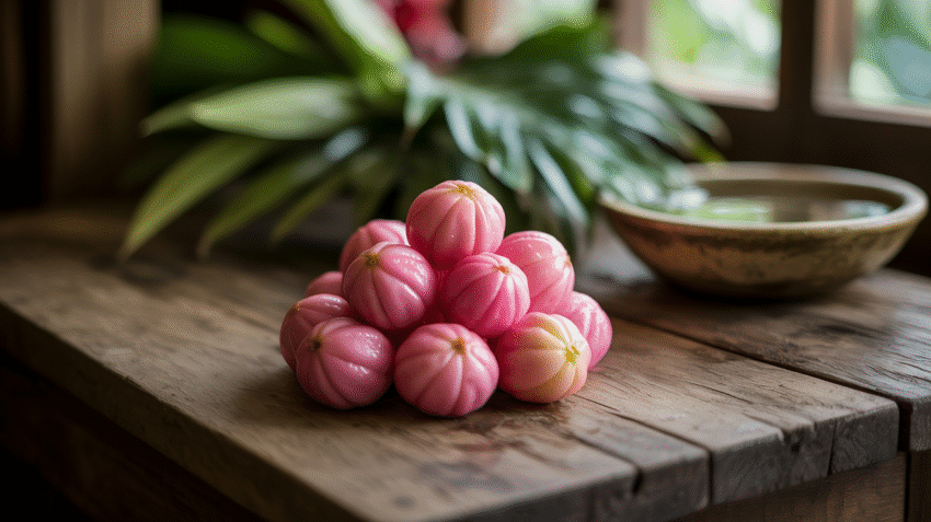 Buah kolang kaling segar dengan berbagai manfaat untuk kesehatan tubuh