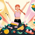 Ilustrasi orang mengatasi rasa lelah dengan tips kesehatan