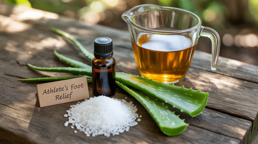 Obat alami kutu air menggunakan bahan tradisional untuk mengatasi infeksi jamur pada kaki