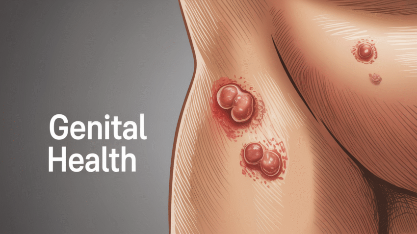 Ilustrasi penyakit kelamin pria bentol