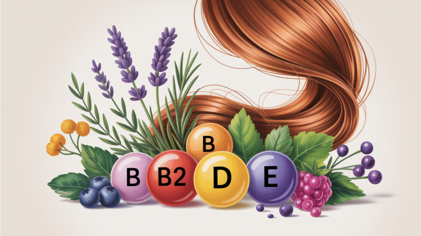 Ilustrasi vitamin untuk rambut rontok