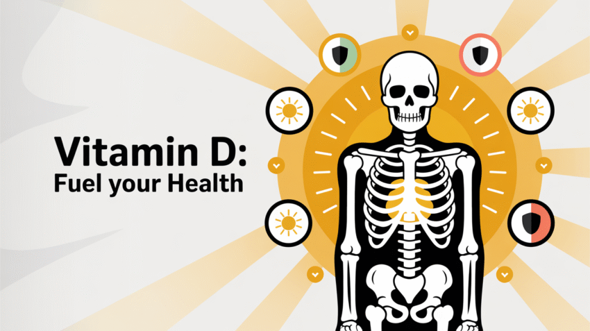 Ilustrasi manfaat vitamin D untuk kesehatan tulang dan sistem imun